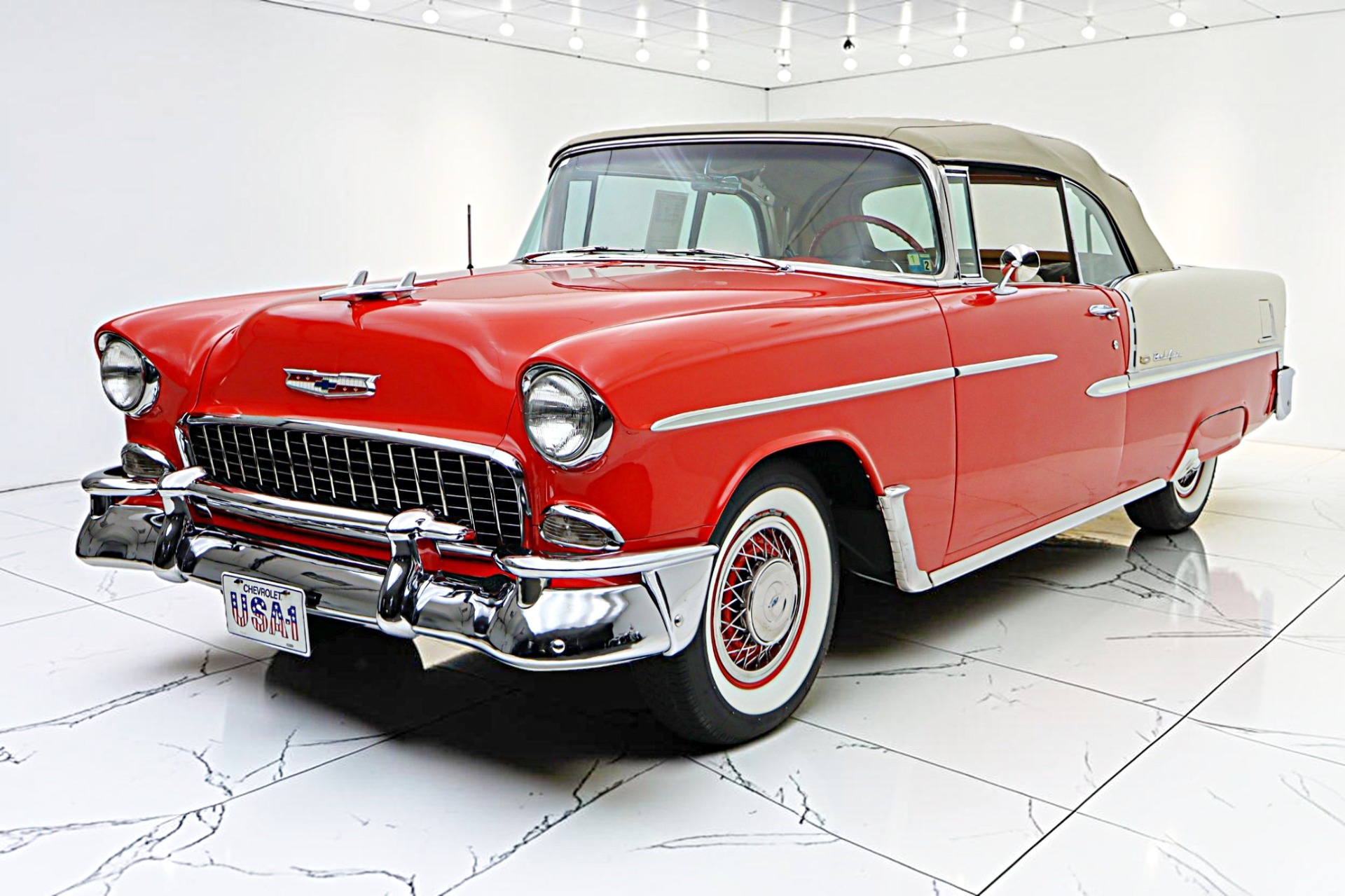 Used 1955 Chevrolet Bel Air Convertible from the Kerbeck Collection for sale $80,000 at Bentley Palmyra N.J. in Palmyra NJ 08065 2